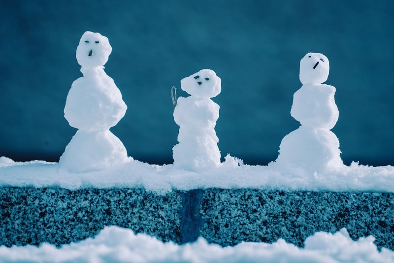 Bottle Cap Snowman Ornaments