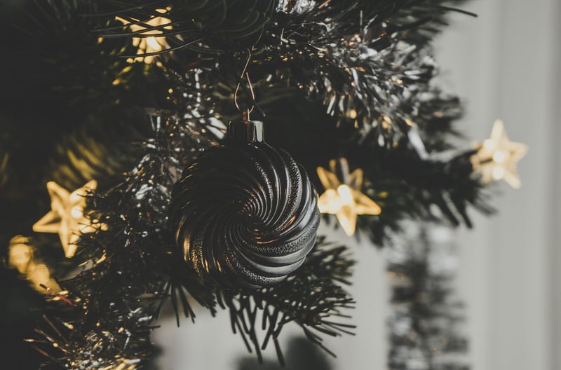 Newspaper Christmas Tree Centerpiece